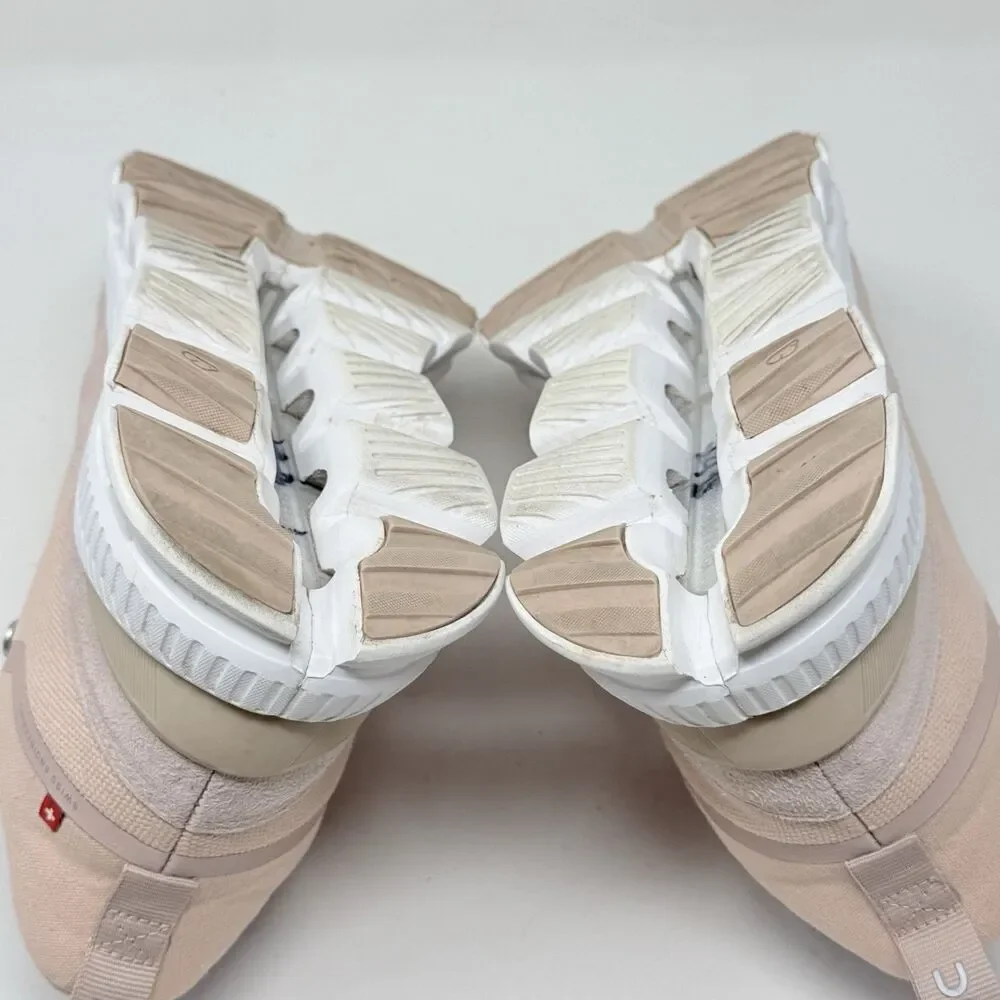 On Cloud Hi Glacier Running Hiking Shoes Womens 10.5 Monochrome Pink Suede